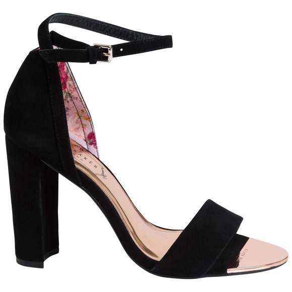 Ted Baker Women's Heeled Sandal - 90mm Patent Leather, Elegant Dress Sandal